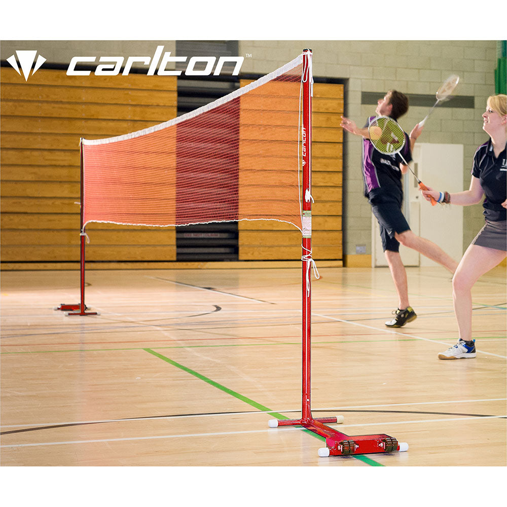 Carlton Wheelaway Red Badminton Posts & Net