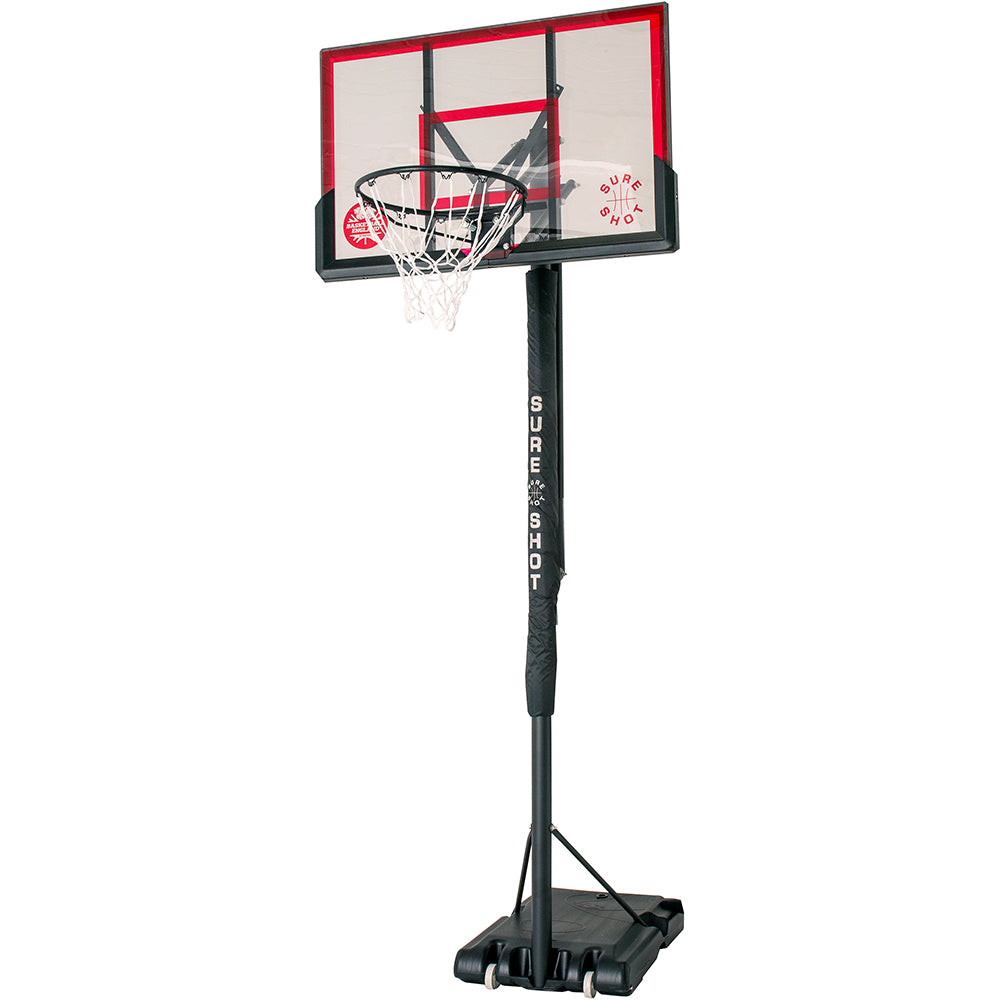 Sure Shot Easijust Portable Unit with Acrylic Backboard and Pole Padding