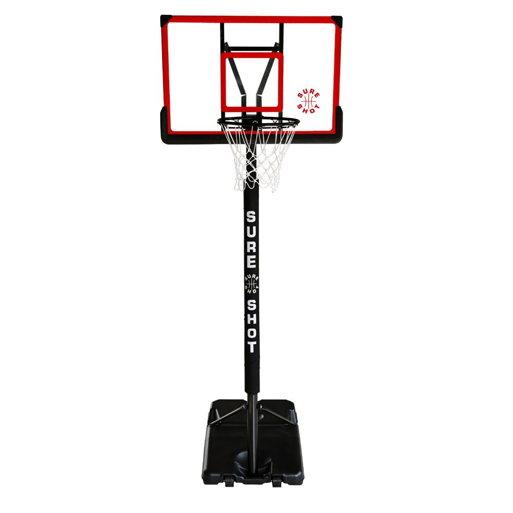 Sure Shot Telescopic Portable Unit with Acrylic Backboard & Pole Padding