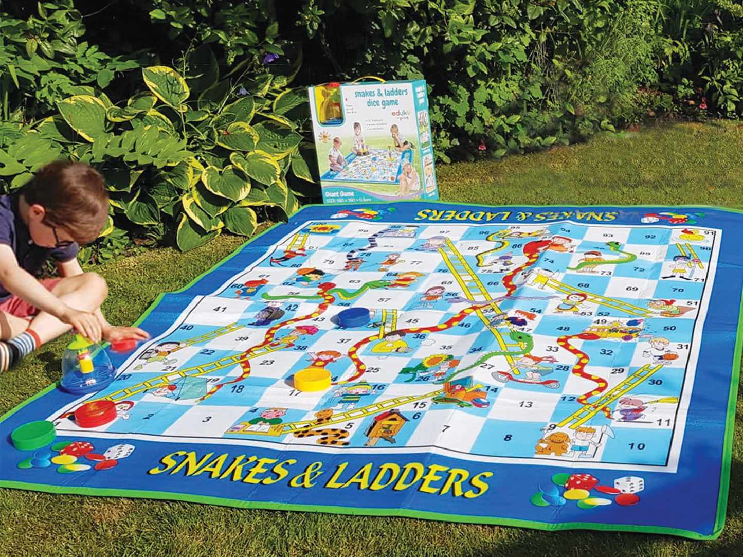 Giant Snakes & Ladders Game