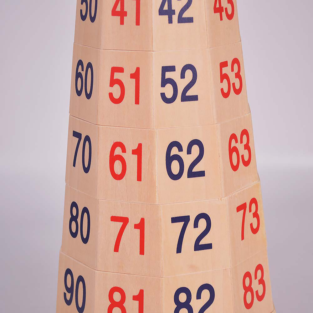 Wooden Number Tower