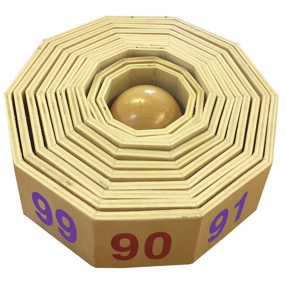 Wooden Number Tower
