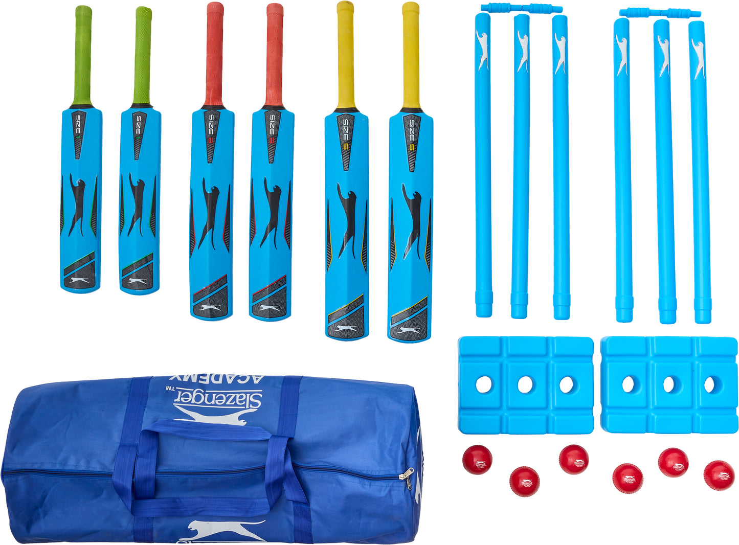 Slazenger Academy Plastic Team Cricket Set