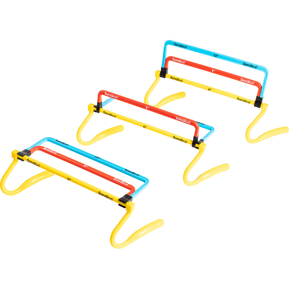 Sondico Height Adjustable Training Hurdles (Set of 6)