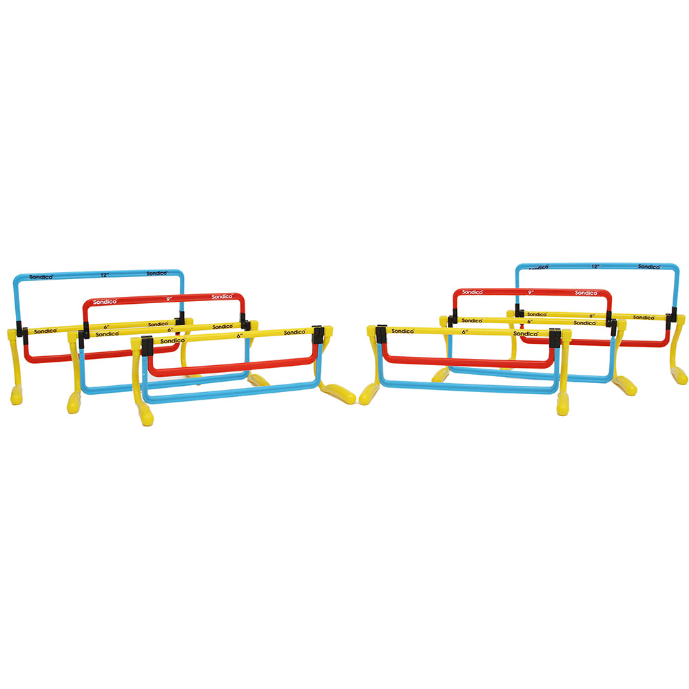 Sondico Height Adjustable Training Hurdles (Set of 6)