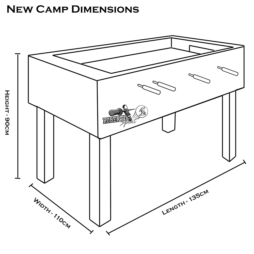 Roberto New Camp Iron Legs Table Football Table