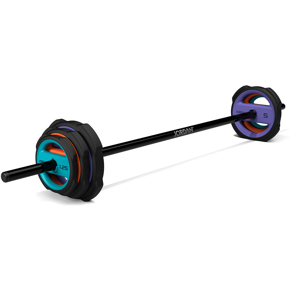 Jordan Ignite Pump X Urethane Studio Barbell Set - Colour coded