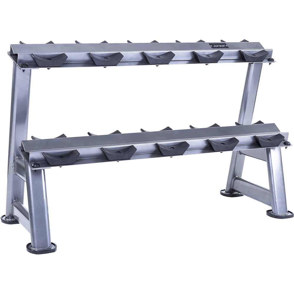Jordan 5 Pair, 2 Tier Dumbbell Rack With Saddles