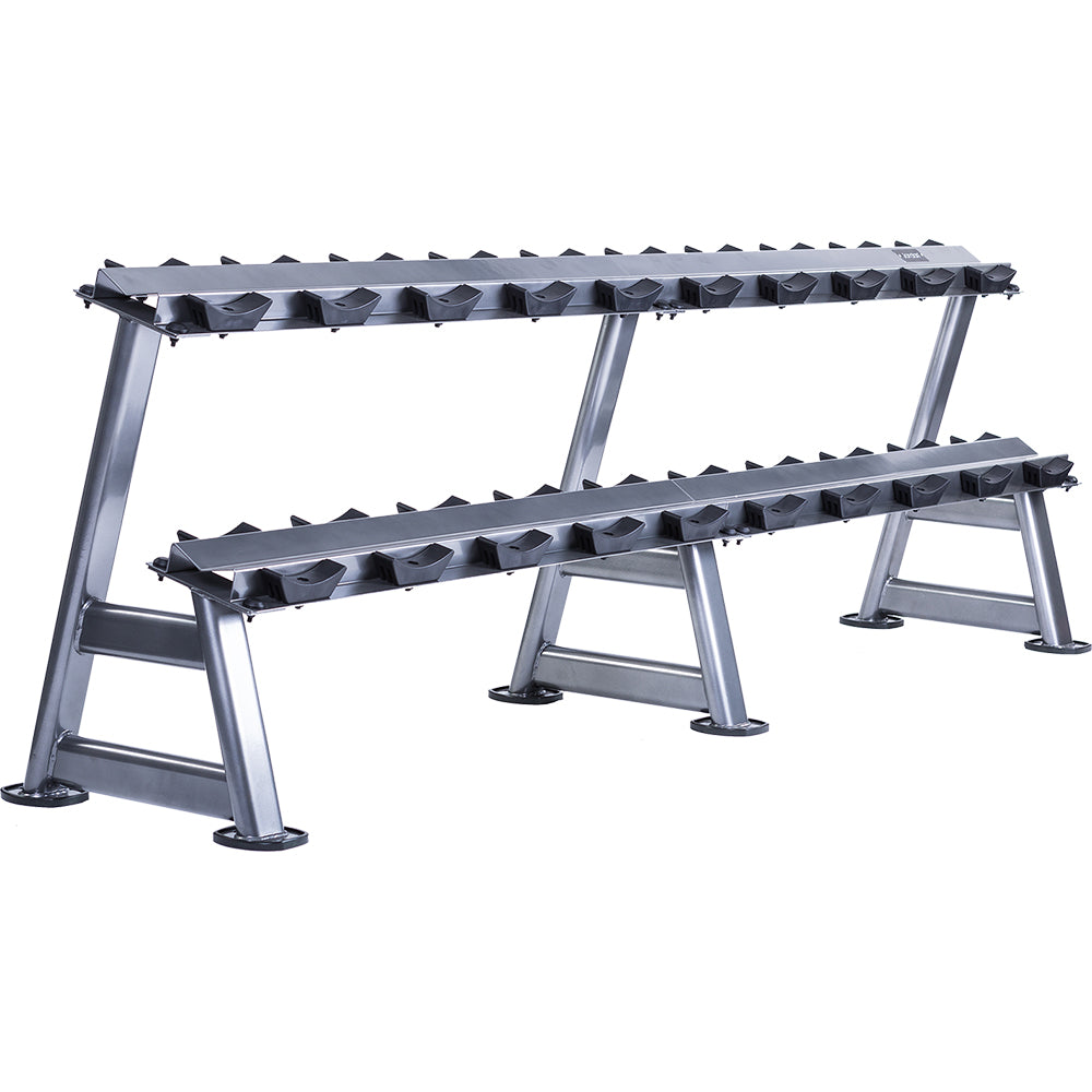Jordan 10 Pair, 2 Tier Dumbbell Rack With Saddles
