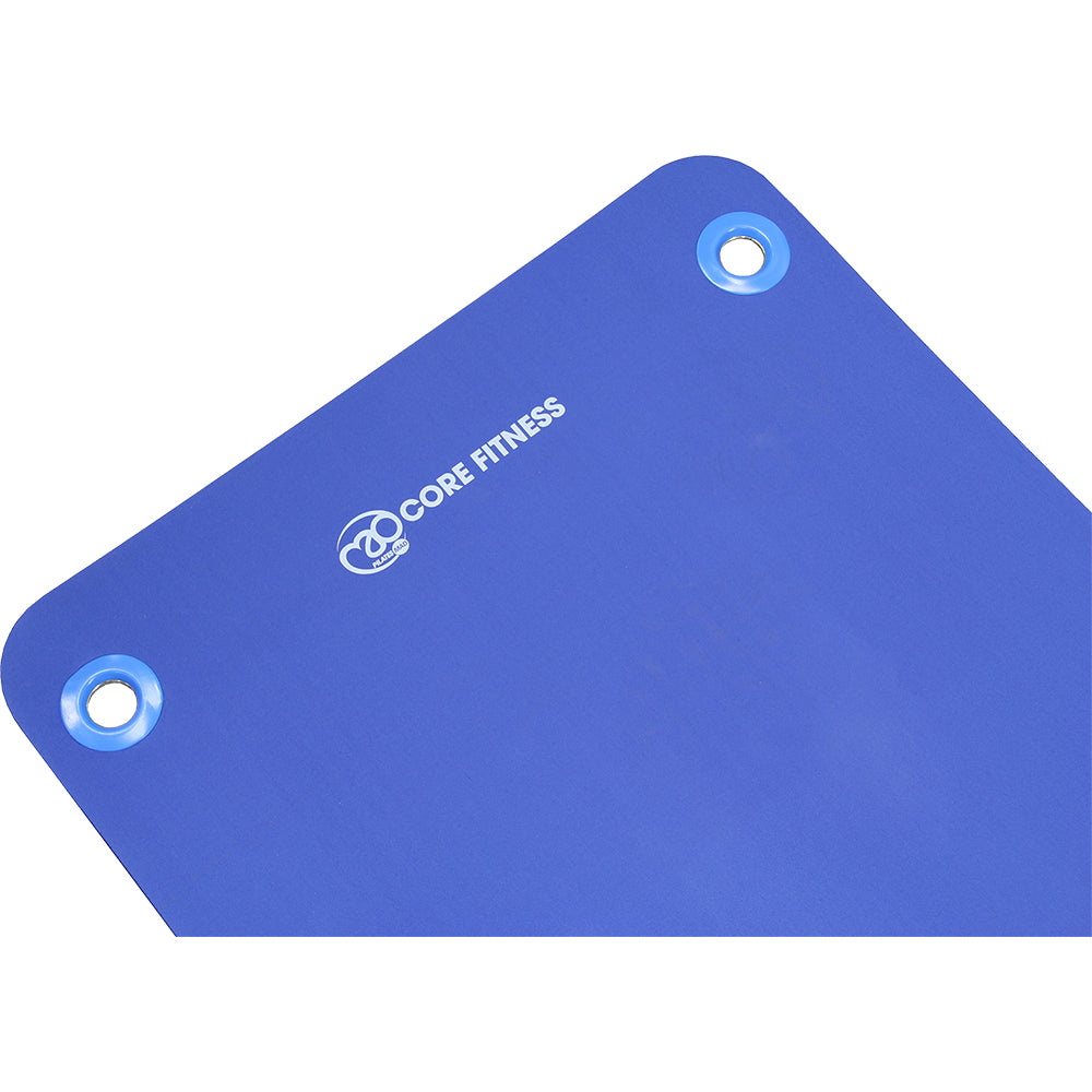 Core Fitness Plus Mat Blue 15mm with Eyelets