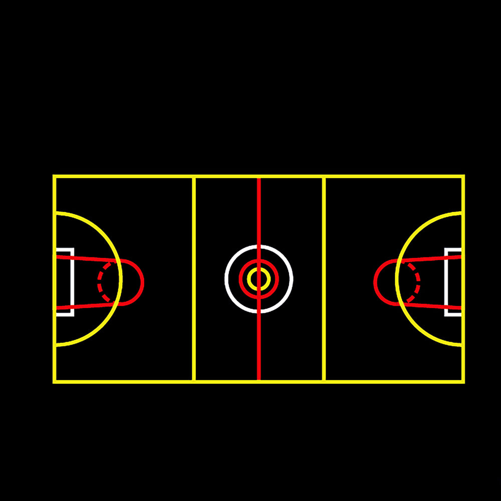 Netball Basketball 5 a Side Marking 30 x 15m