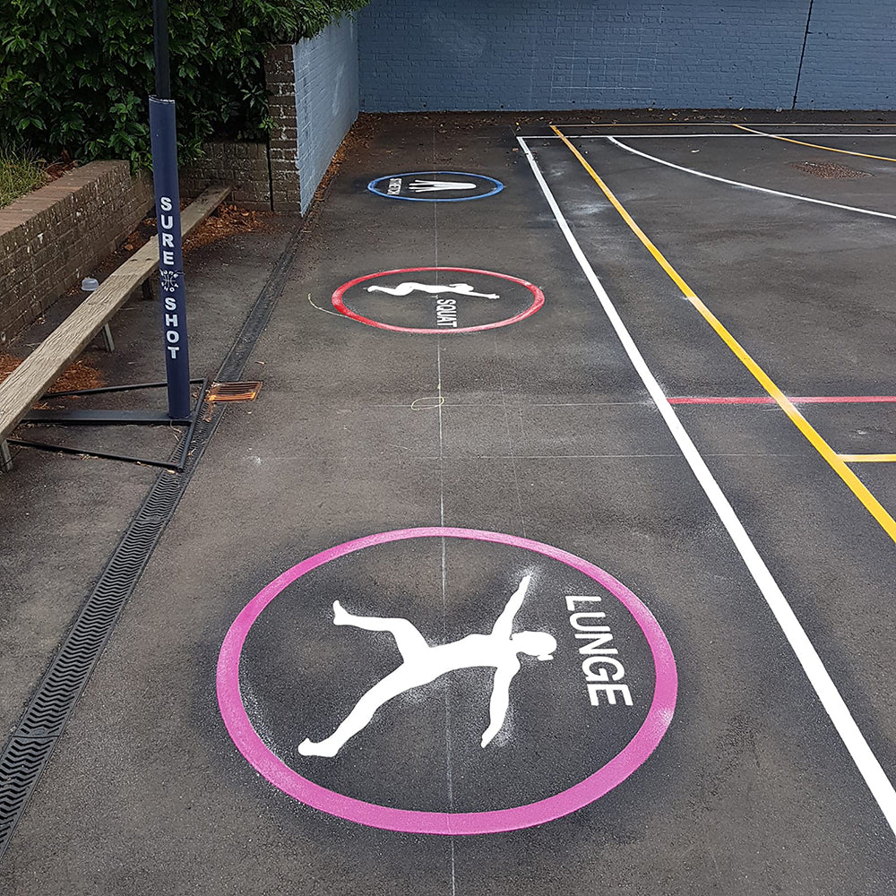 Fitness Spot - Lunge Marking - 1.2m Diameter