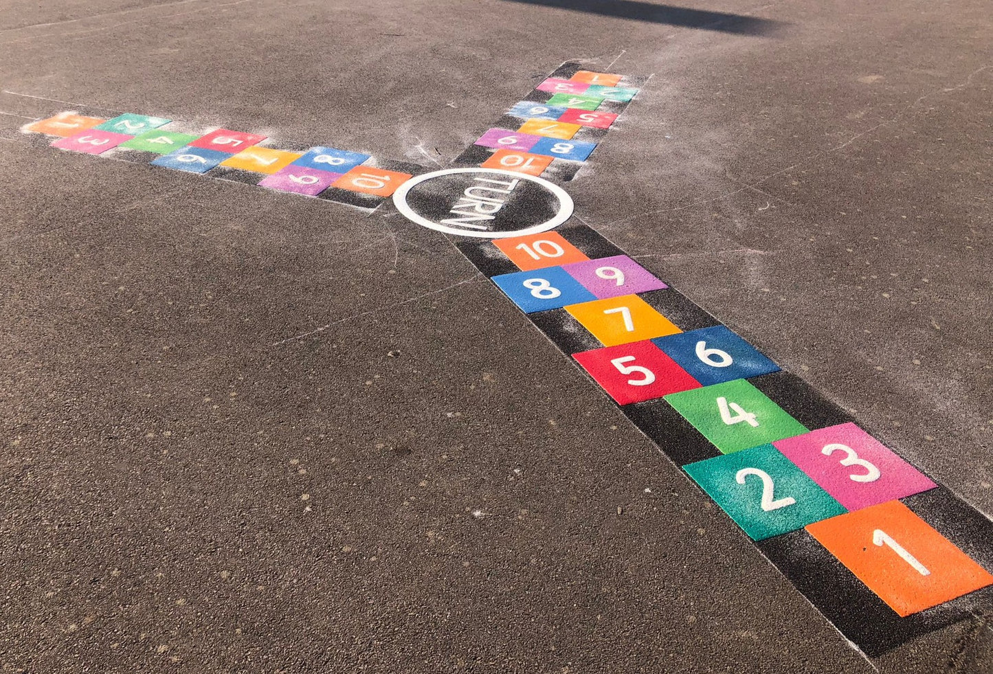 3 Way Hopscotch Marking - 4.7 x 4m