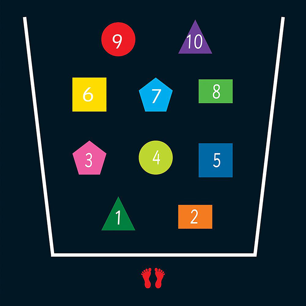 Number Throw Marking - 4.5 x 4m