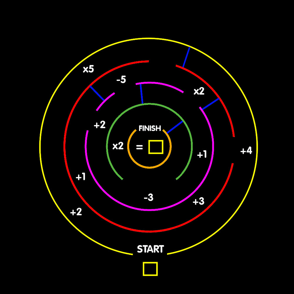 Early Years Maths Maze Marking - 5m diameter