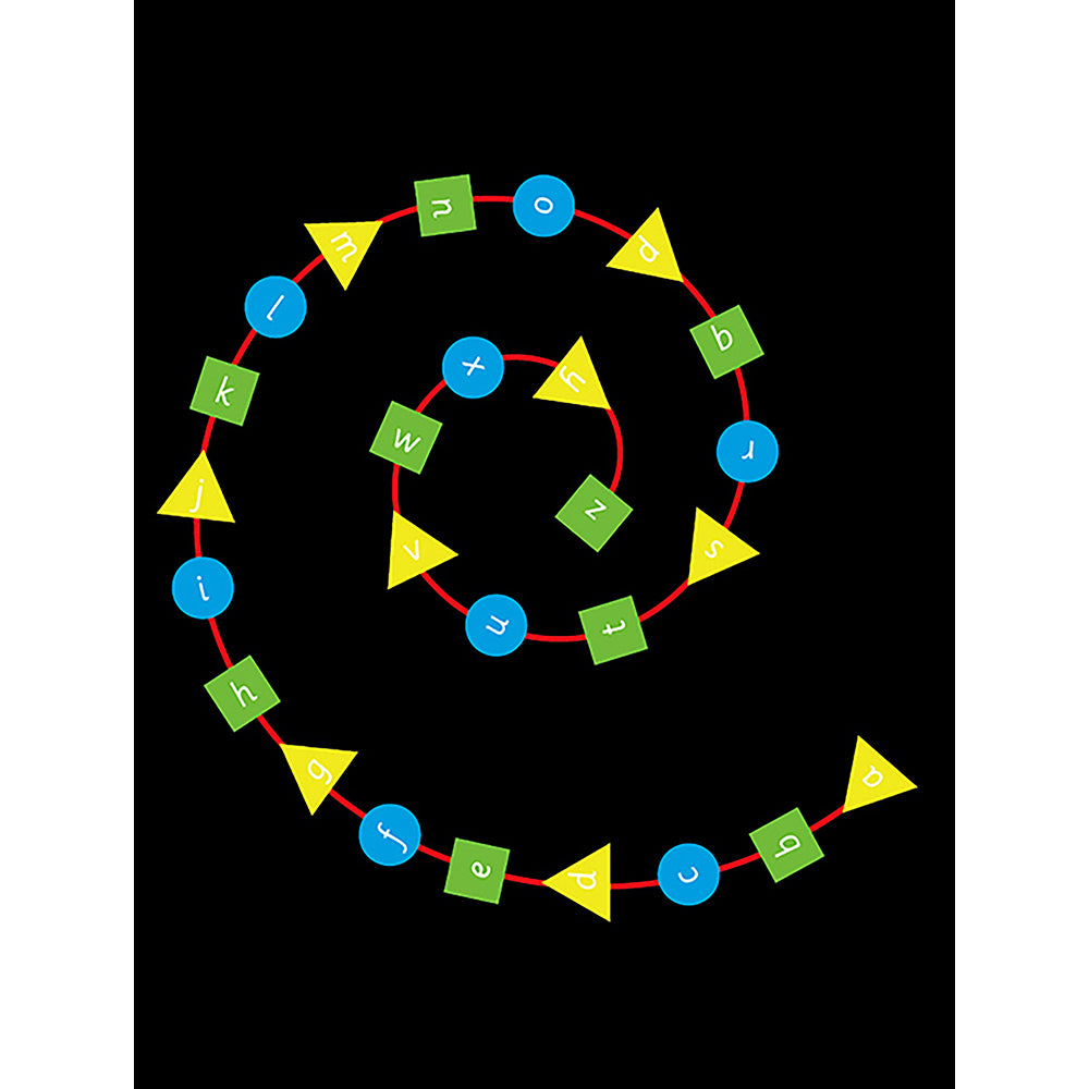 Alphabet Spiral Marking - 4m Diameter