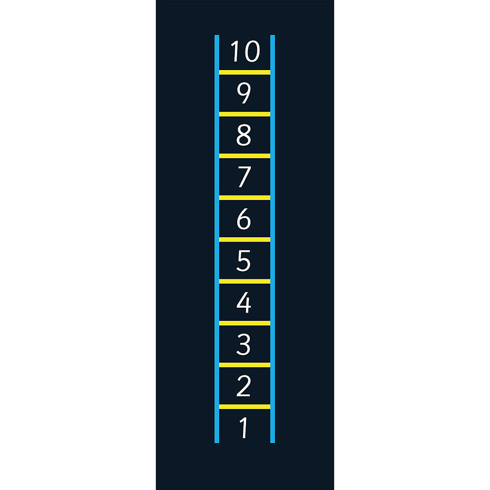 1-10 Ladder Marking - 5 x 0.6m