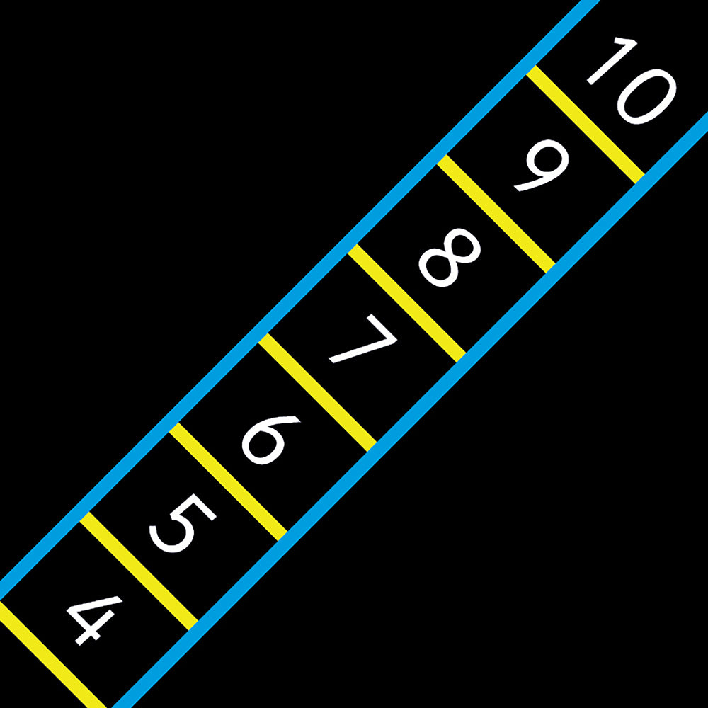 1-10 Ladder Marking - 5 x 0.6m