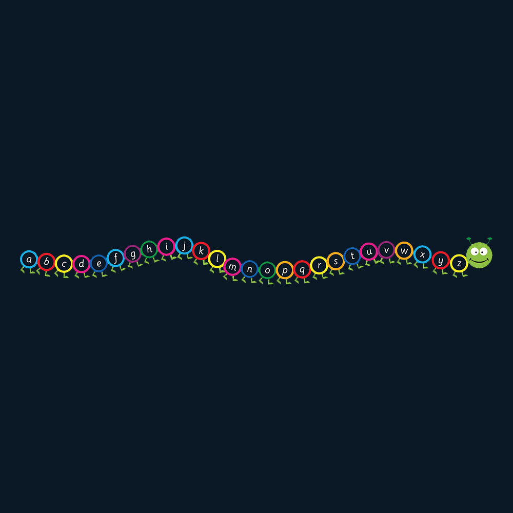 Alphabet Outline Caterpillar Marking - 7 x 0.8m