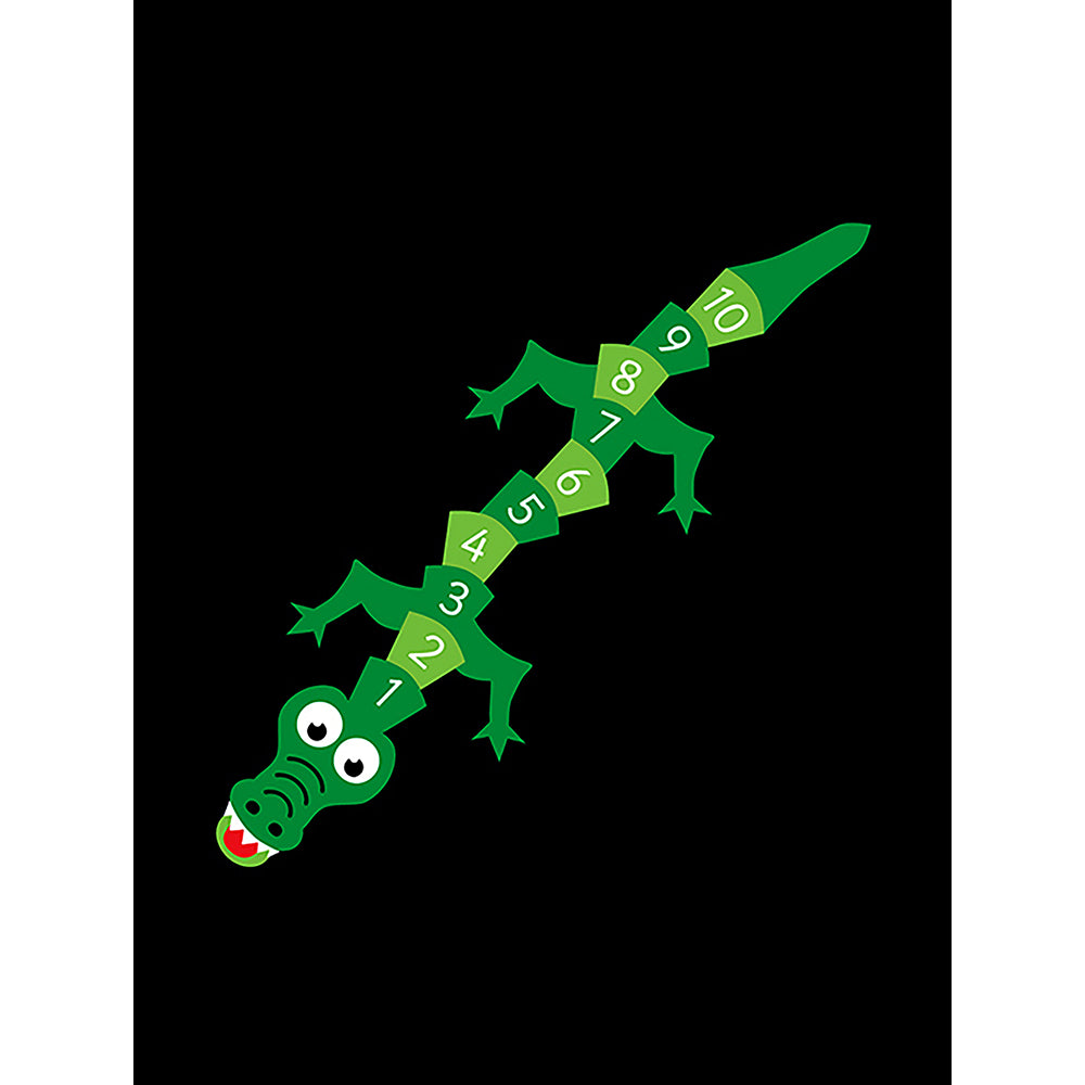 1-10 Crocodile Marking - 6 x 2m