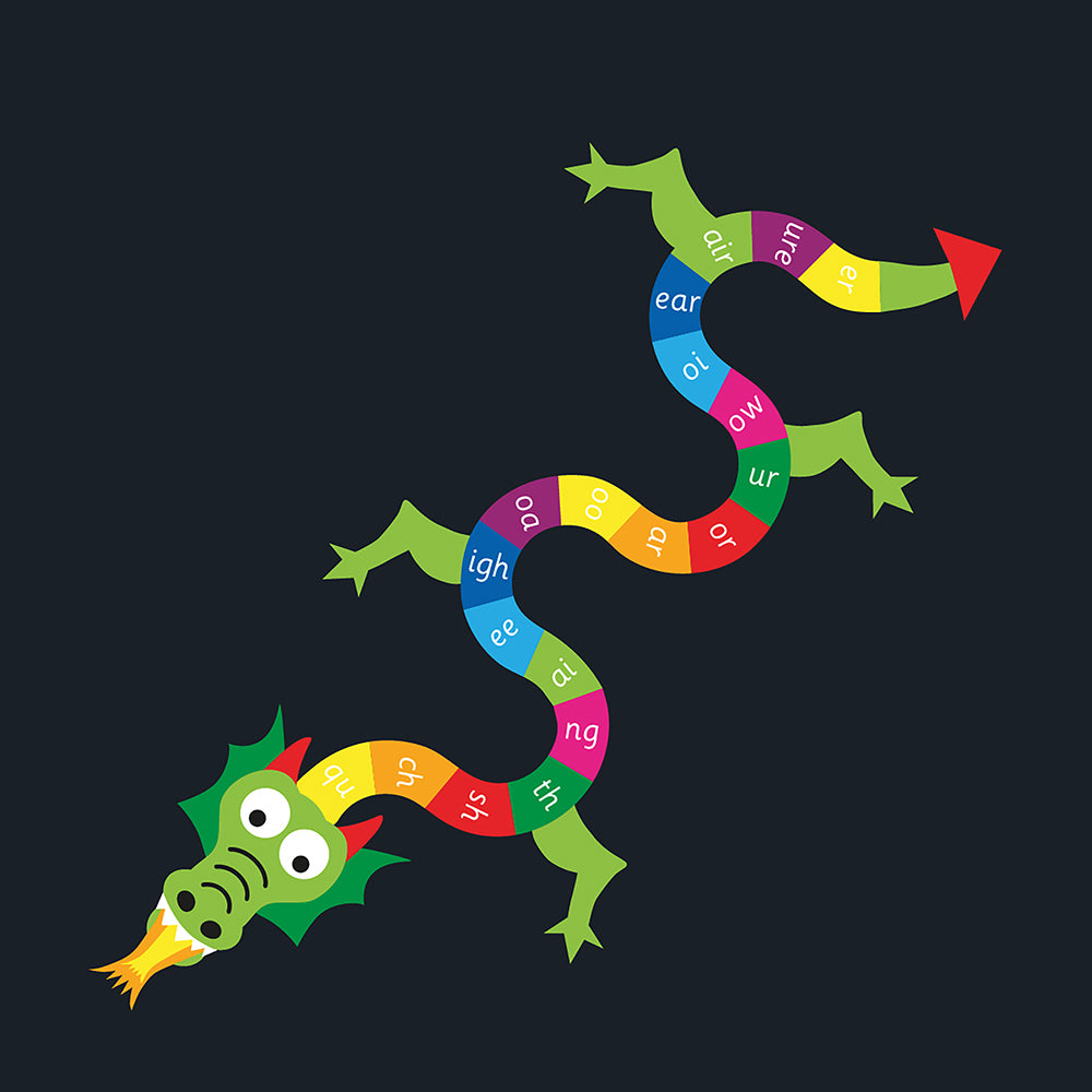 Phonics Dragon Marking - 5.5 x 1.6m