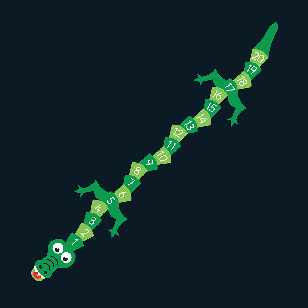 1-20 Crocodile - 10 x 2m