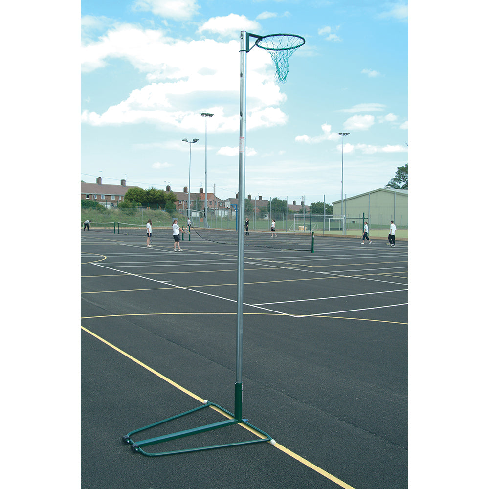 Regulation Green Netball Posts Wheelaway (Per Pair)
