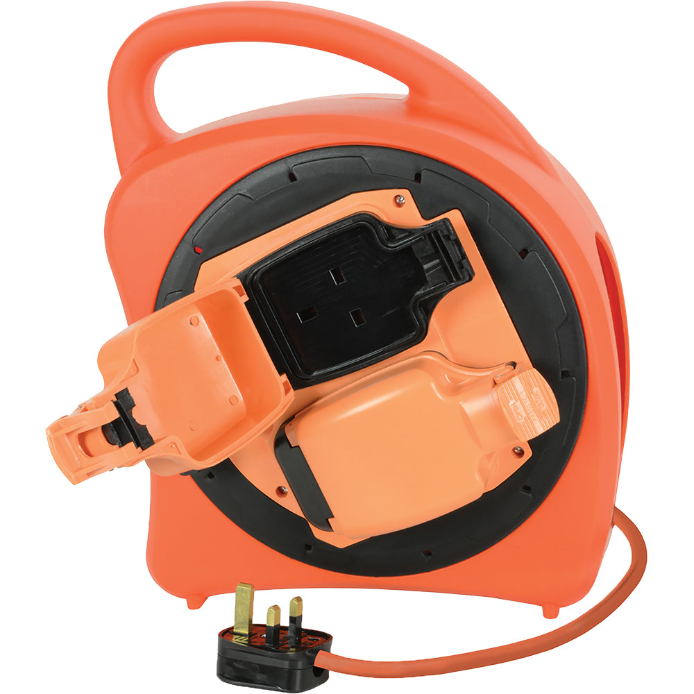 2-Gang 20m Weatherproof Extension Reel