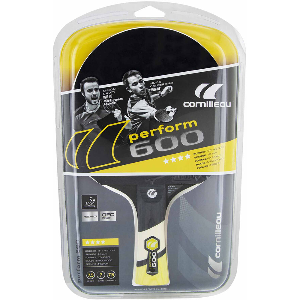 Cornilleau Perform 600 ITTF 4 Star Table Tennis Bat
