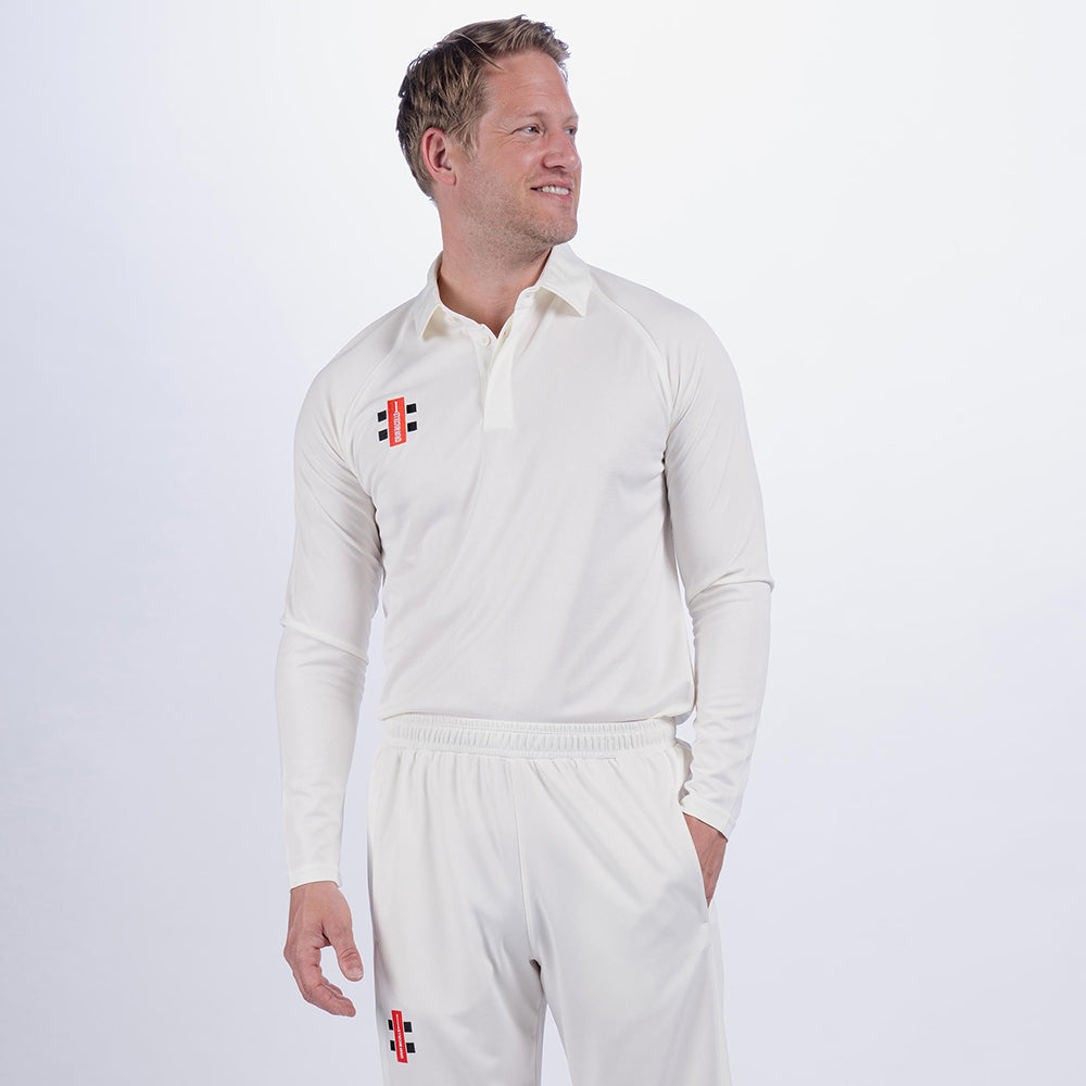 Gray Nicolls Matrix V2 Long Sleeve Shirt Senior