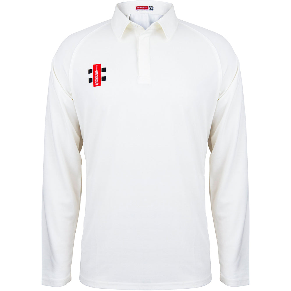 Gray Nicolls Matrix V2 Long Sleeve Shirt Senior