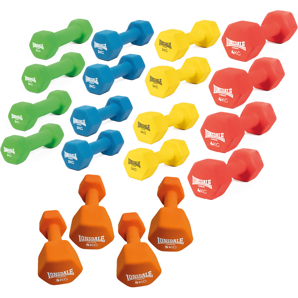 Lonsdale Neoprene Dumbbell Pack 2