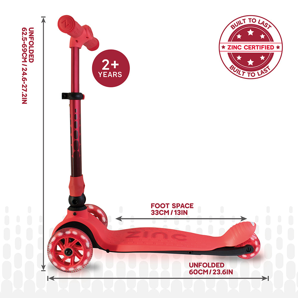 Zinc Flyte Three Wheeled Scooter
