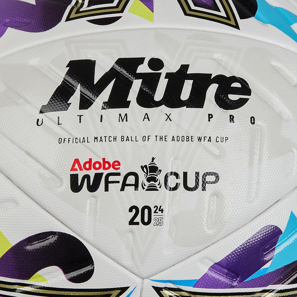 Women's FA Cup Ultimax Pro Football White/Electric Violet/Vibe Lime