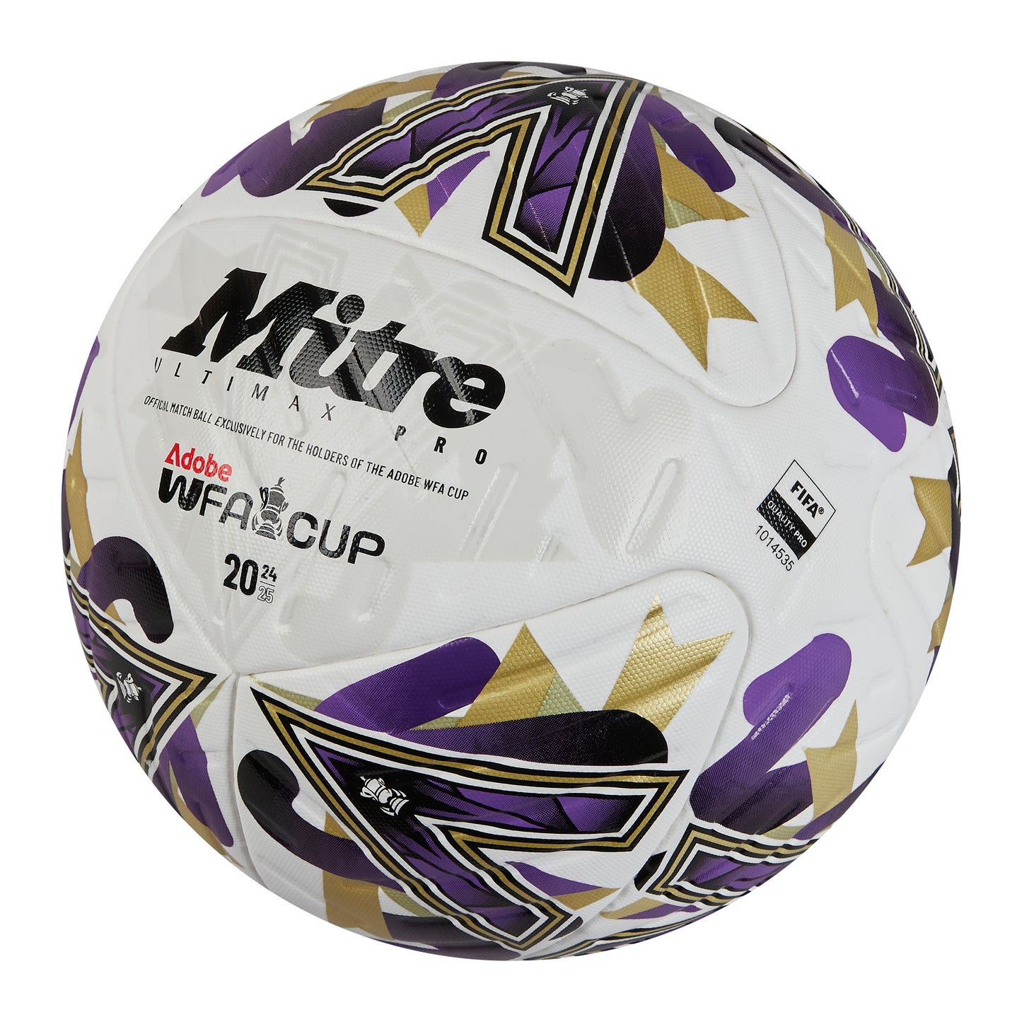 Women's FA Cup Ultimax Pro Football White/Gold/Vibe Lime