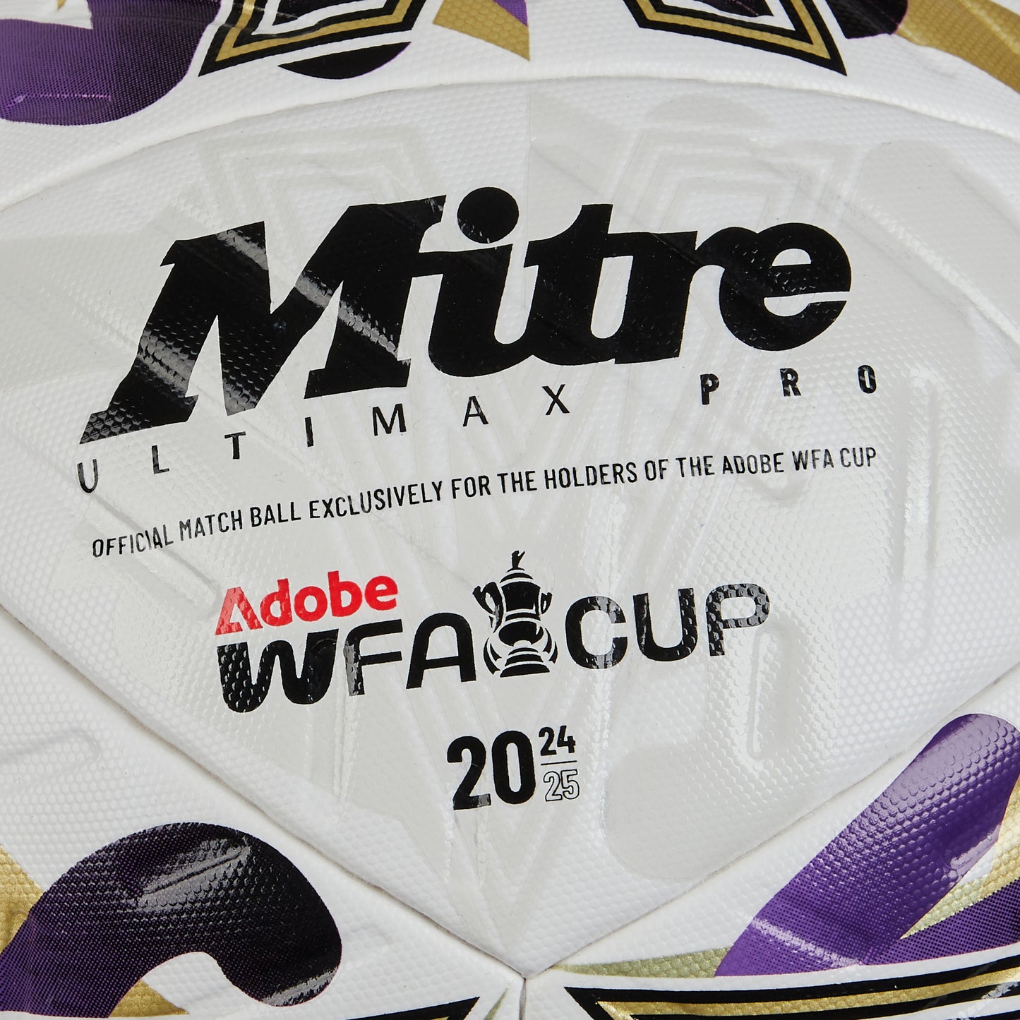 Women's FA Cup Ultimax Pro Football White/Gold/Vibe Lime