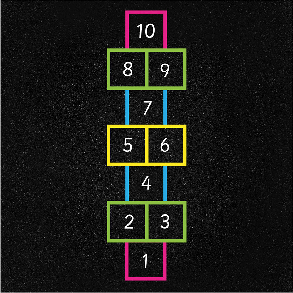 Hopscotch Outline - 3.9 x 1.2m