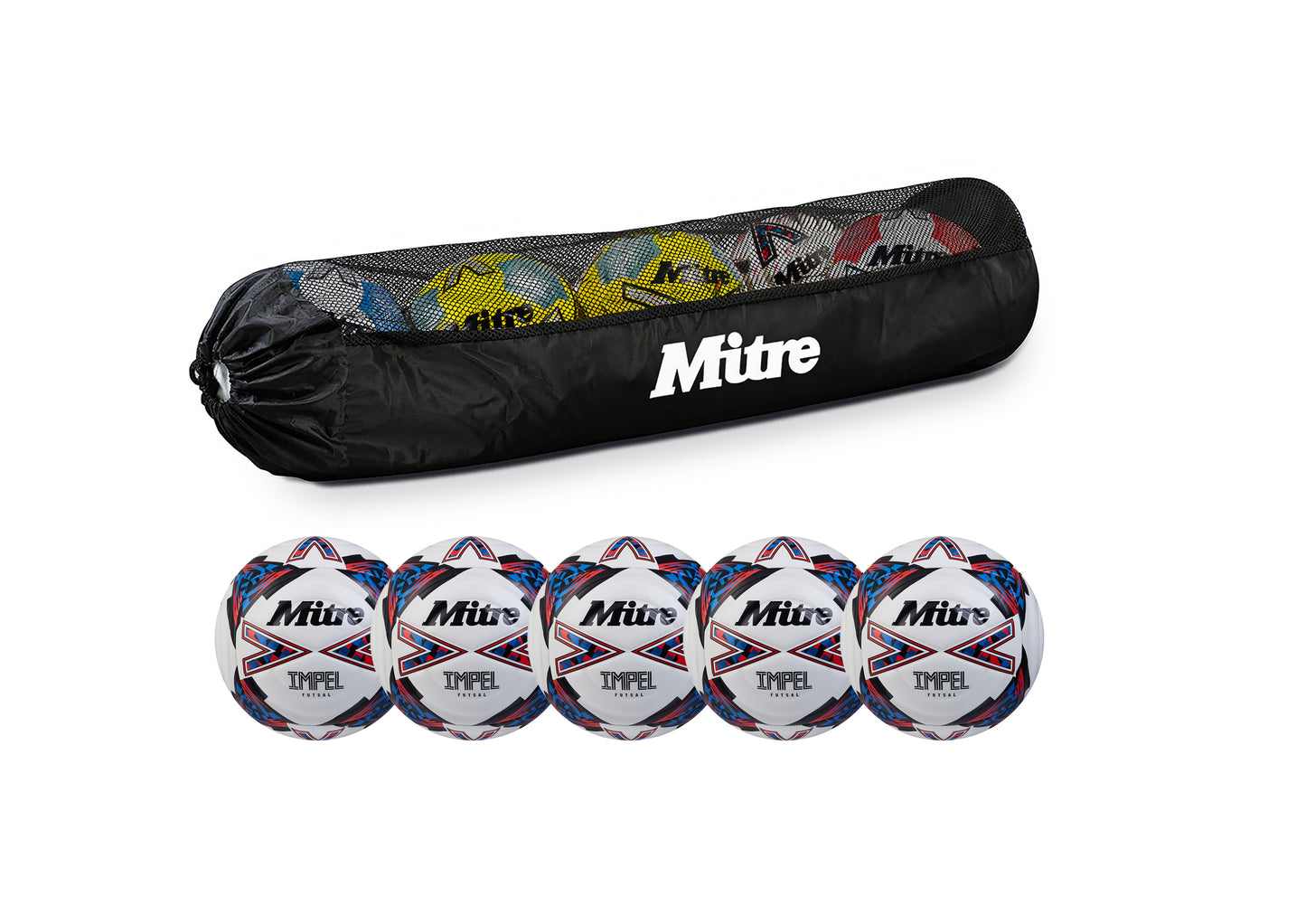 Mitre Impel Futsal Balls - Pack of 5