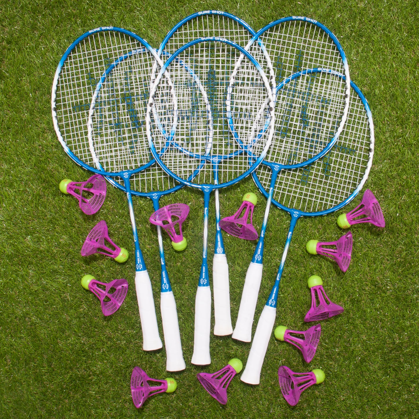 Primary Badminton Net & Racket Set - Air Shuttles