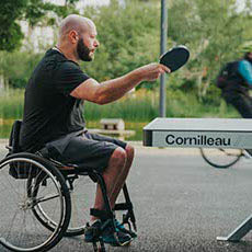 Cornilleau Urban Static 7mm Table Tennis Table Outdoor