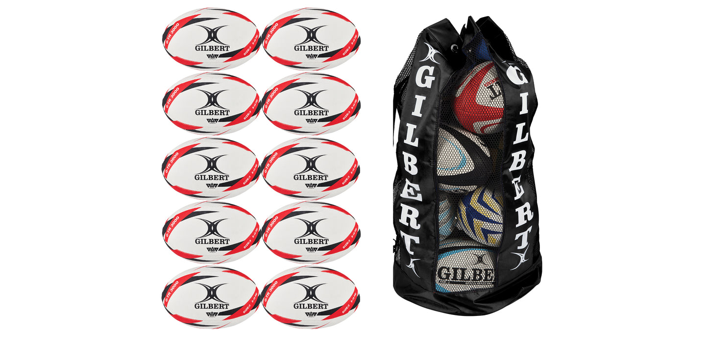 Gilbert G-TR3000 Rugby Ball Pack