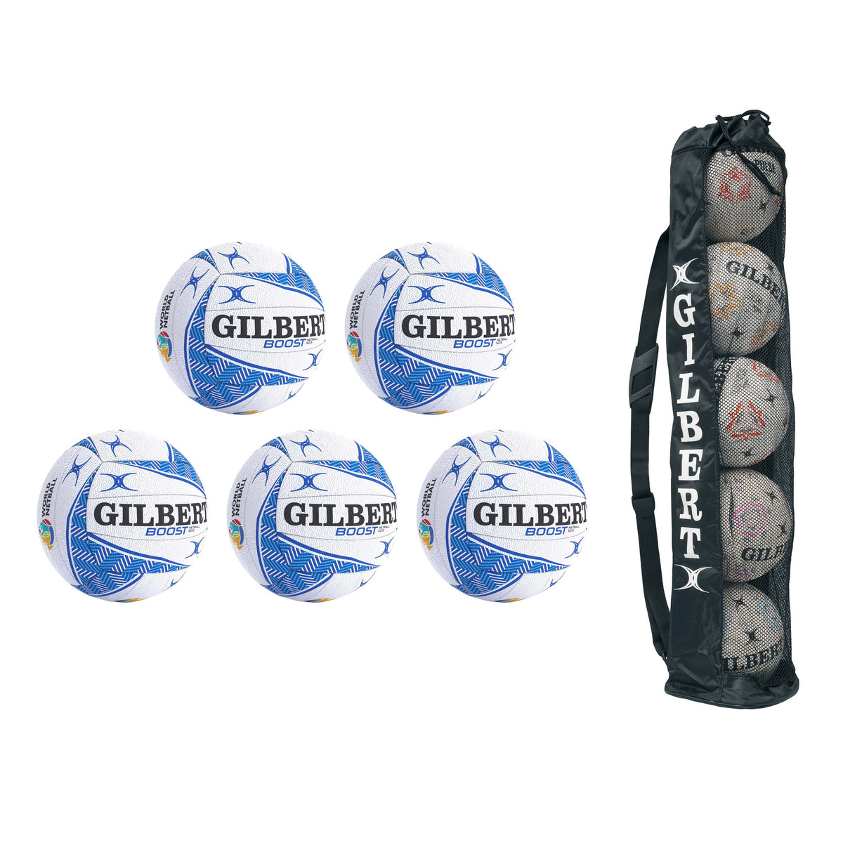 Gilbert Boost Netballs - Pack of 5