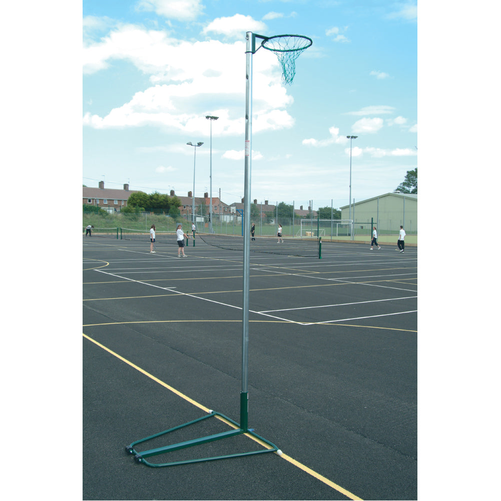 Regulation Green Netball Posts Wheelaway (Per Pair)