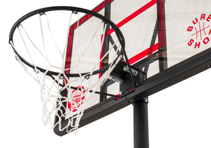 Sure Shot Telescopic Portable Unit with Acrylic Backboard & Pole Padding