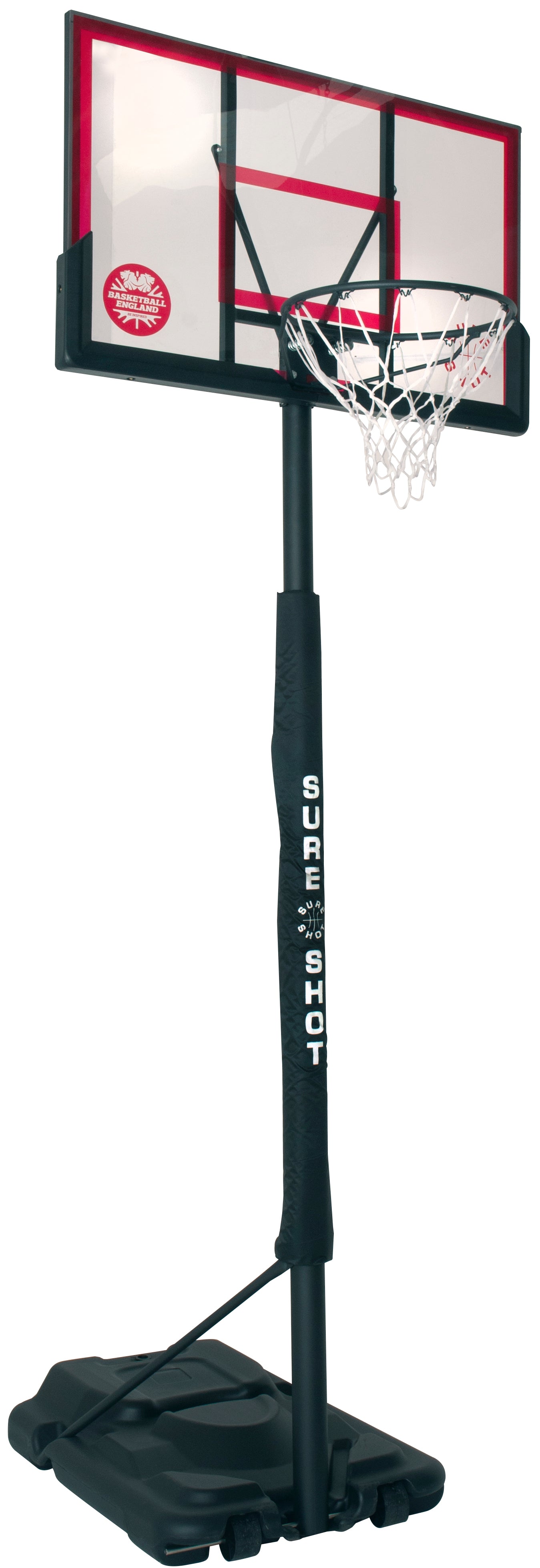 Sure Shot Telescopic Portable Unit with Acrylic Backboard & Pole Padding