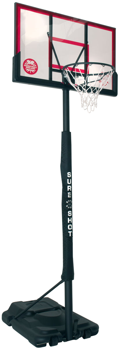 Sure Shot Telescopic Portable Unit with Acrylic Backboard & Pole Padding