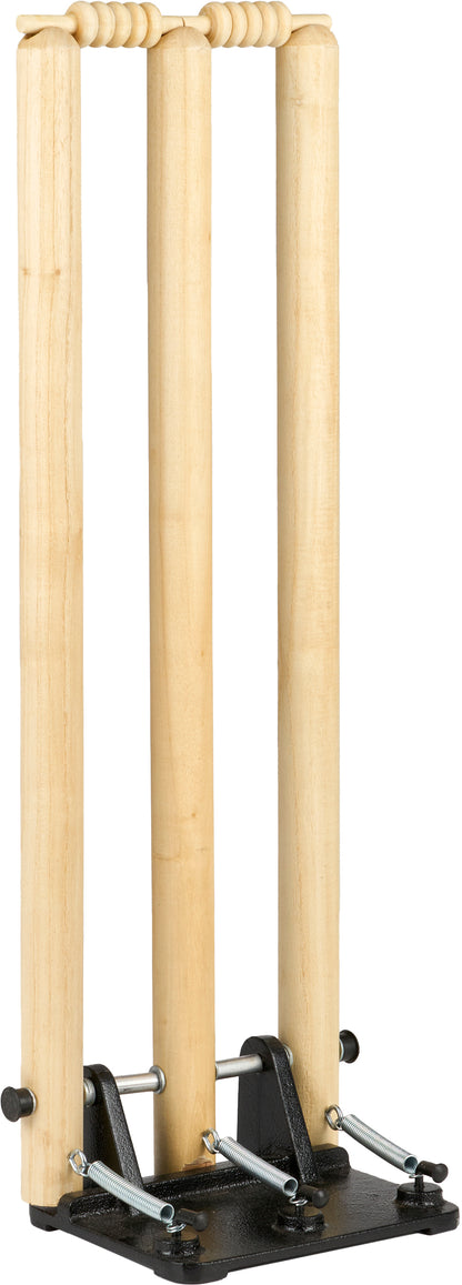 Slazenger Wooden Spring Return Cricket Stumps