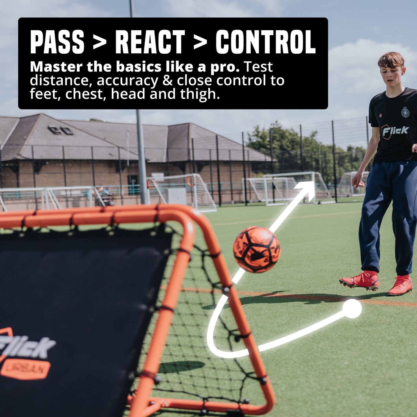 Football Flick Urban Dual-Speed Rebounder