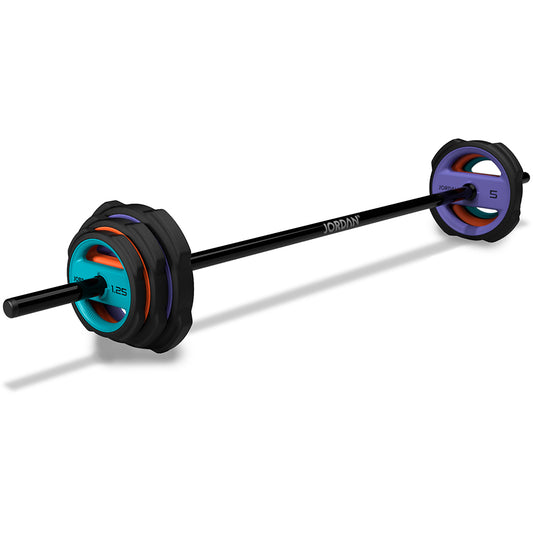 Jordan Ignite Pump X Urethane Studio Barbell Set - Colour coded