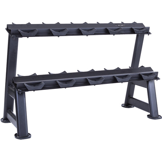 Jordan 5 Pair, 2 Tier Dumbbell Rack With Saddles